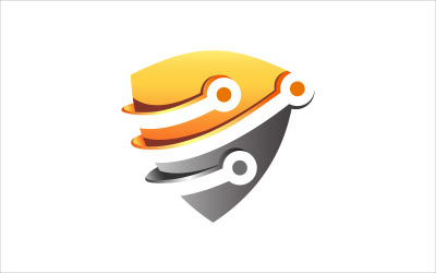 Scudo tecnologia Vector Logo Design