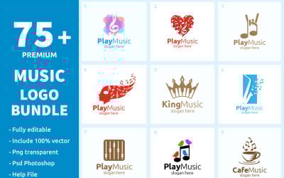 75+ Music Logo Bundle