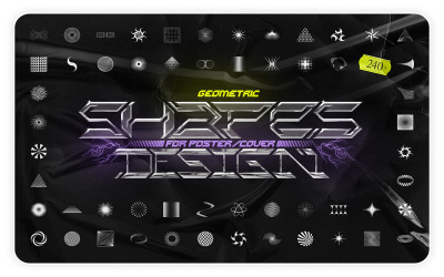 Pack de formes géométriques pour la conception d&amp;#39;affiche et de couverture - Image vectorielle