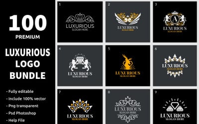 100 роскошных логотипов