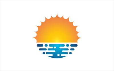 Sunset Vector Logo Design
