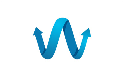 W Icon Vector Logo