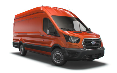 Ford Transit Van L4H3 Leader UK-Modell 2020 3D-Modell