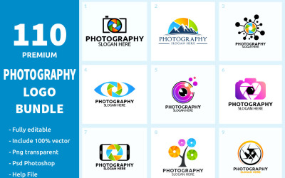 110 Fotografie-Logo-Bundle