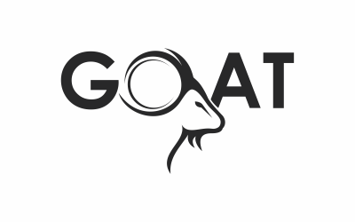 modelo de abstac de logotipo de cabra de linha