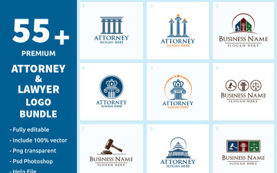 55+ Pack de logos Avocat et Avocat