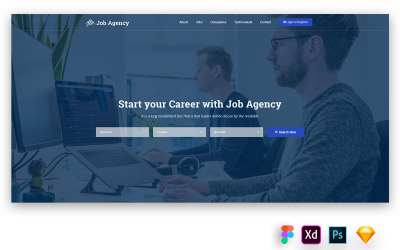 Brum - Hero Header for Agency Websites UI Elements
