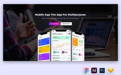 Fros - En-tête de héros pour les sites Web de présentation d&amp;#39;applications