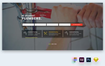 Hero Header for Construction Business Websites