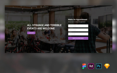 活动和会议网站的英雄标头