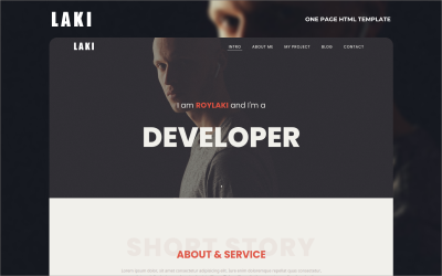 Laki - One page Multipurpose Personal Html Landing Page Template