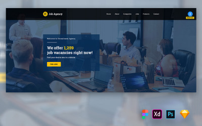 Lum - cabeçalho de herói para elementos de interface de usuário de sites de agências