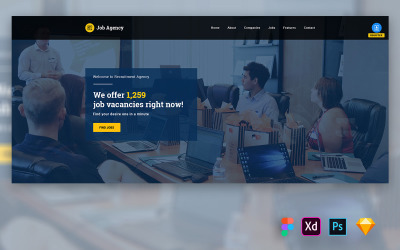 Lum - Hero Header for Agency Websites UI Elements