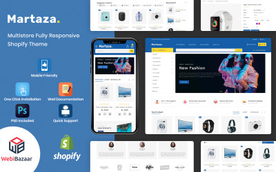 Martaza - багатоцільова сучасна тема Shopify