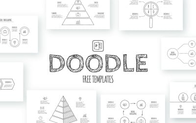 Бесплатный шаблон Doodle Animated Infographics PowerPoint