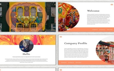 Camelea - kreativní obchodní šablona PowerPoint