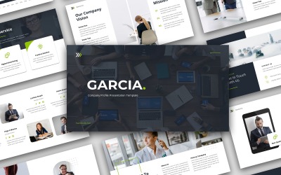 Garcia - PowerPoint-Vorlage zur Präsentation des Firmenprofils