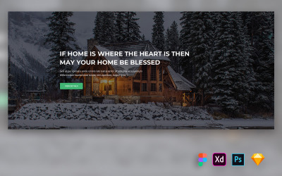 Hero Header voor onroerendgoedwebsites