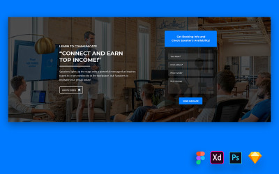 Hero Header voor sprekerswebsites