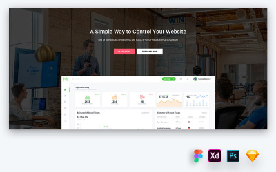 Hero Header voor websites van softwarebureaus