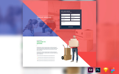 Hero Header voor websites van verpakkers en verhuizers