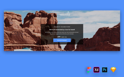 Hjältehuvud för resebyråns webbplatser
