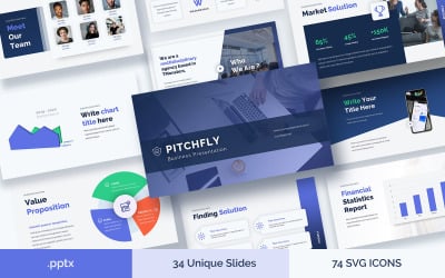 Pitchfly – Business Startup &amp;amp; Agency Pitchdeck Powerpoint Template
