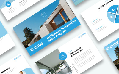 Plantilla de diapositivas de Google para tablero de presentación de arquitectura gratis