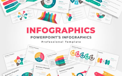 Plantilla de PowerPoint paquete de infografía 1
