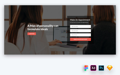 Sate - Hero Header voor trainerswebsites