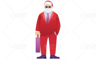 Santa In Vestito Di Affari