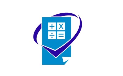 Бухгалтерський облік бізнес логотип шаблон анотація