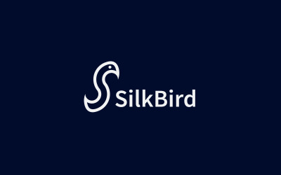 Szablon projektu logo litery S i ptaka