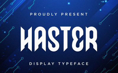 Haster - Carattere di visualizzazione moderno