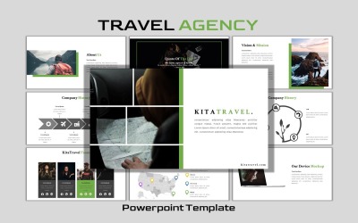 KitaTravel - Шаблон PowerPoint для творческого бизнеса