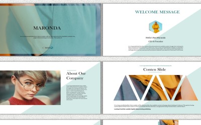 Маронда - шаблон Google Slides для творческого бизнеса