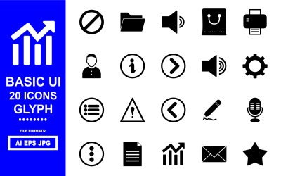 20 основных символов пользовательского интерфейса