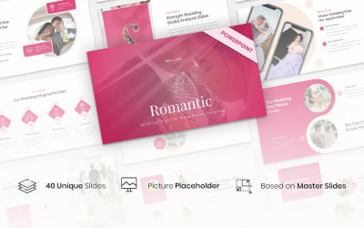 Romântico - PowerPoint Organizador de Casamento