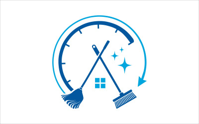 Fast Cleaner Vector Logo Template