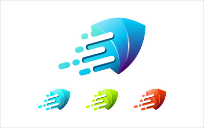 Fast Shield Security Vector Logo