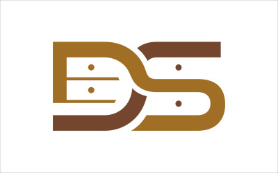 Modello di logo di vettore di mobili DS