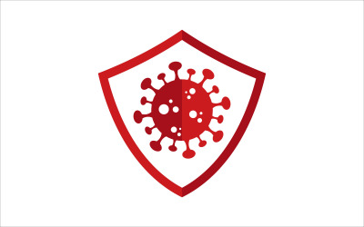 Virus Security Vector Logo Vorlage