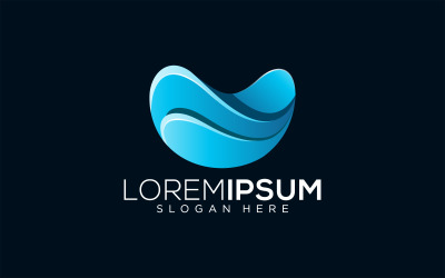 Su damlası, renkli, vector, logo