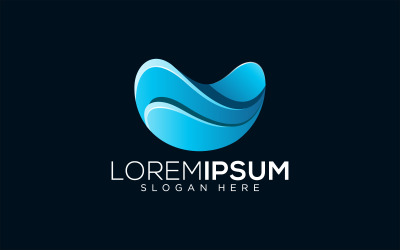 Water Drop Colorful Vector Logo