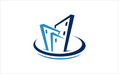 Cartoon City Vector Logo