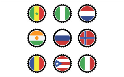 Flag Nation Vector Logo