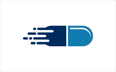 Pharmacy Fast Delivery Vector Logo