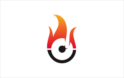 Feuer Vektor Logo