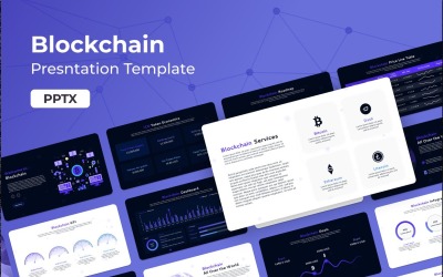 Blockchain PPT-företagspresentation