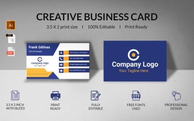 Ennlil Creative Business Card - Huisstijlsjabloon